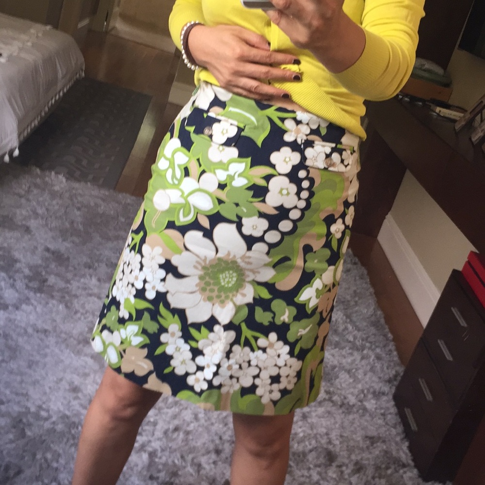J.crew flower pit skirt 🌺🎁❤️💖l12